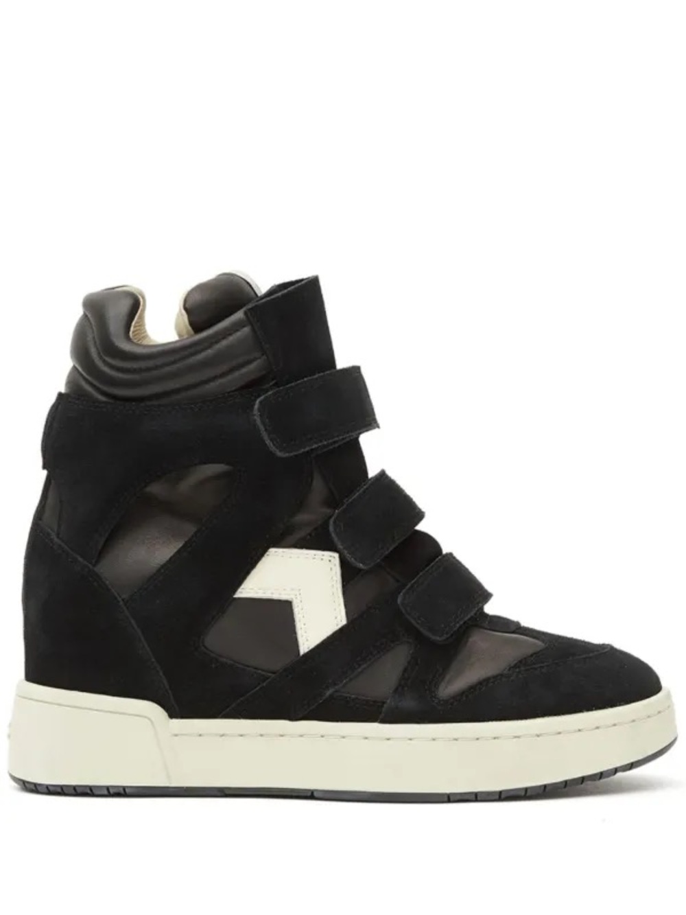 Isabel Marant Black IM3 SNEAKERS
im3 high-top leather wedge sneakers